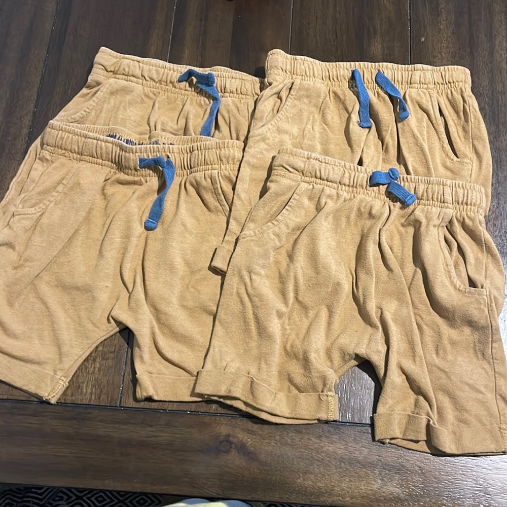 4T Bundle set of Cat & Jack Tan Shorts Uniform Cotton Shorts Great for Training